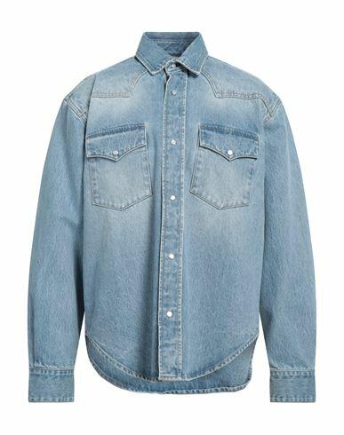 Vtmnts Man Denim shirt Blue Cotton Cover