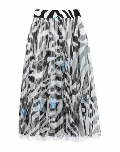 Off-white Woman Midi skirt White Polyester, Linen, Viscose Cover