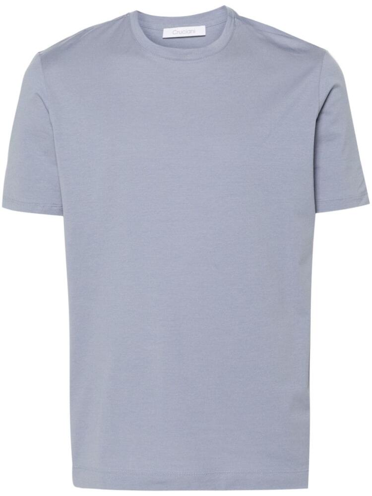 Cruciani cotton-blend T-shirt - Blue Cover