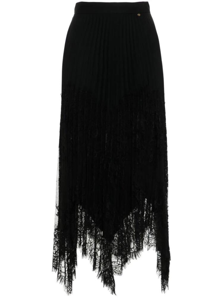 NISSA lace-embellished midi skirt - Black Cover