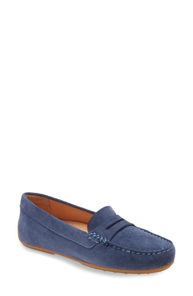 Samuel Hubbard Free Spirit Penny Loafer in Stonewashed Blue Suede Cover