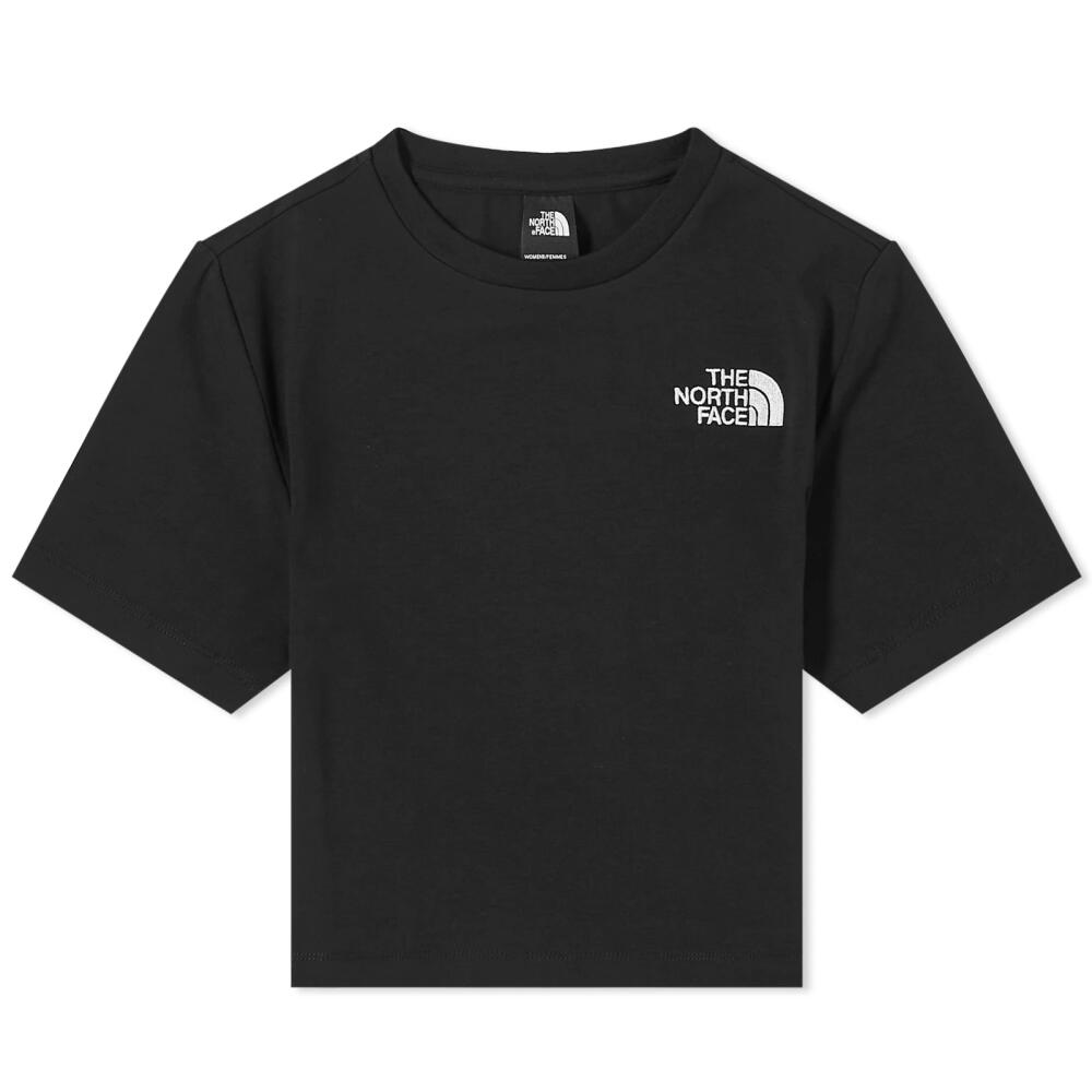 The North Face Women's Cropped Short Sleeve T-Shirt in TNF Black Cover