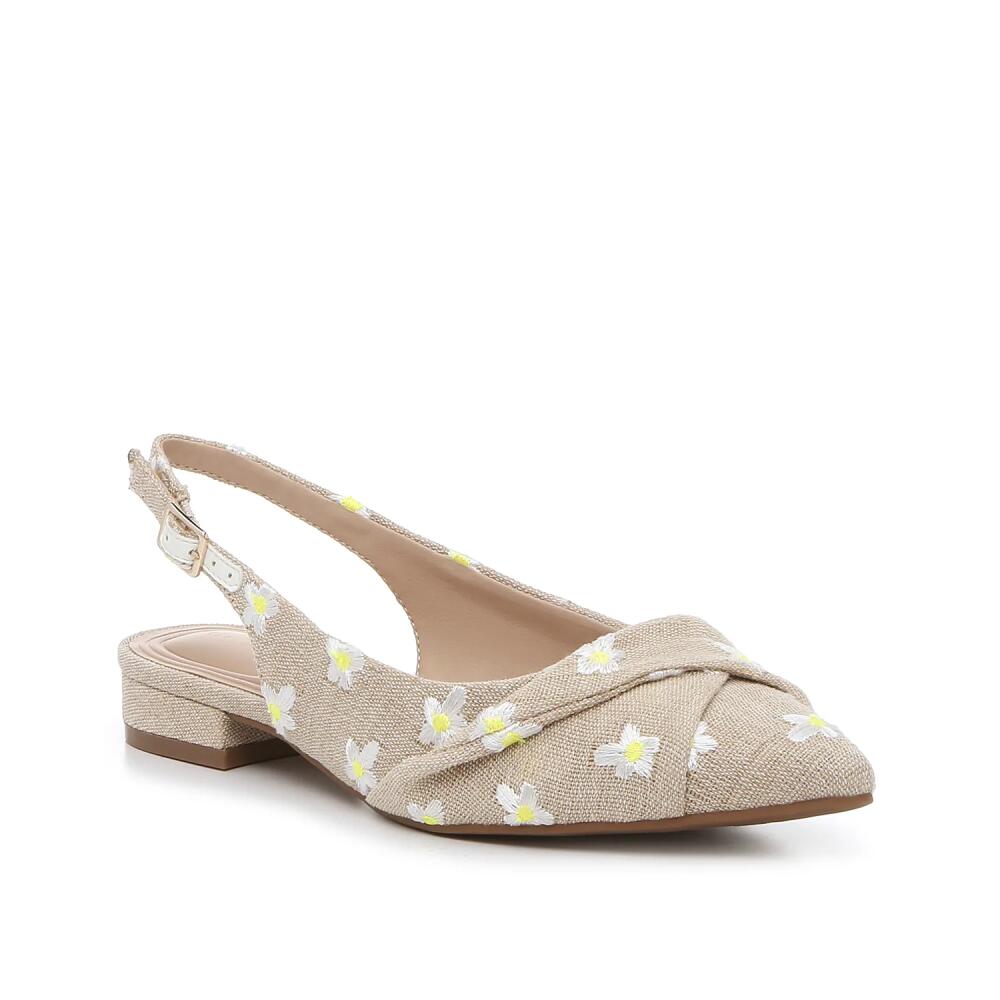 Kelly & Katie Ofena Slingback Flat | Women's | Beige/White/Yellow Floral Print Cover