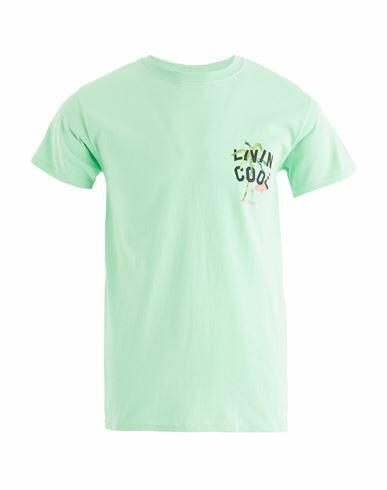 Livincool Man T-shirt Light green Cotton Cover