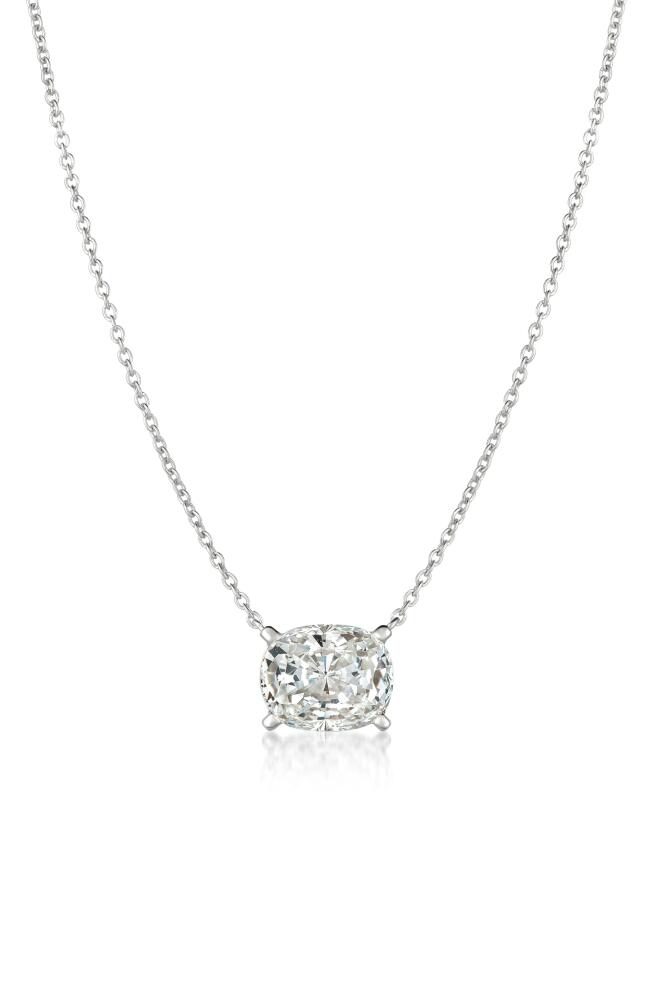 Crislu Cubic Zirconia Pendant Necklace in Platinum Cover