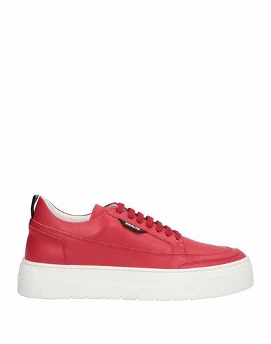 Antony Morato Man Sneakers Red Leather Cover