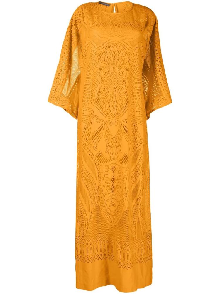 Alberta Ferretti cut-out maxi dress - Orange Cover