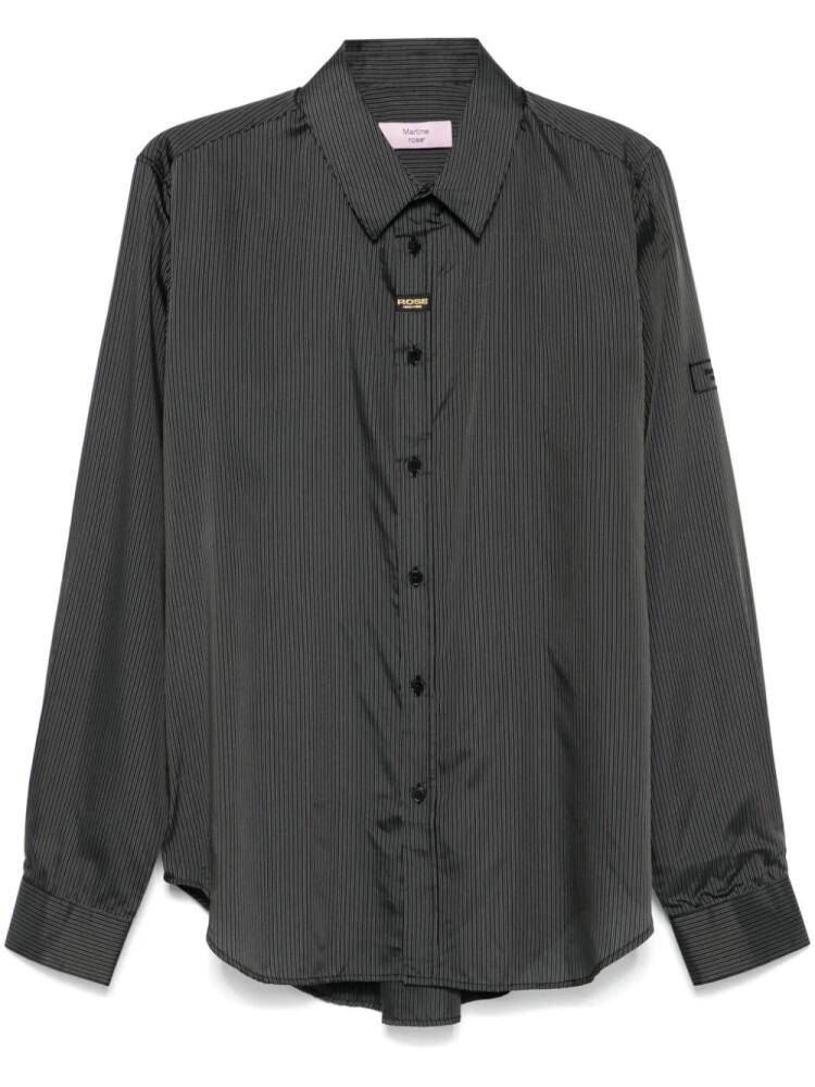 Martine Rose striped shirt - Black Cover