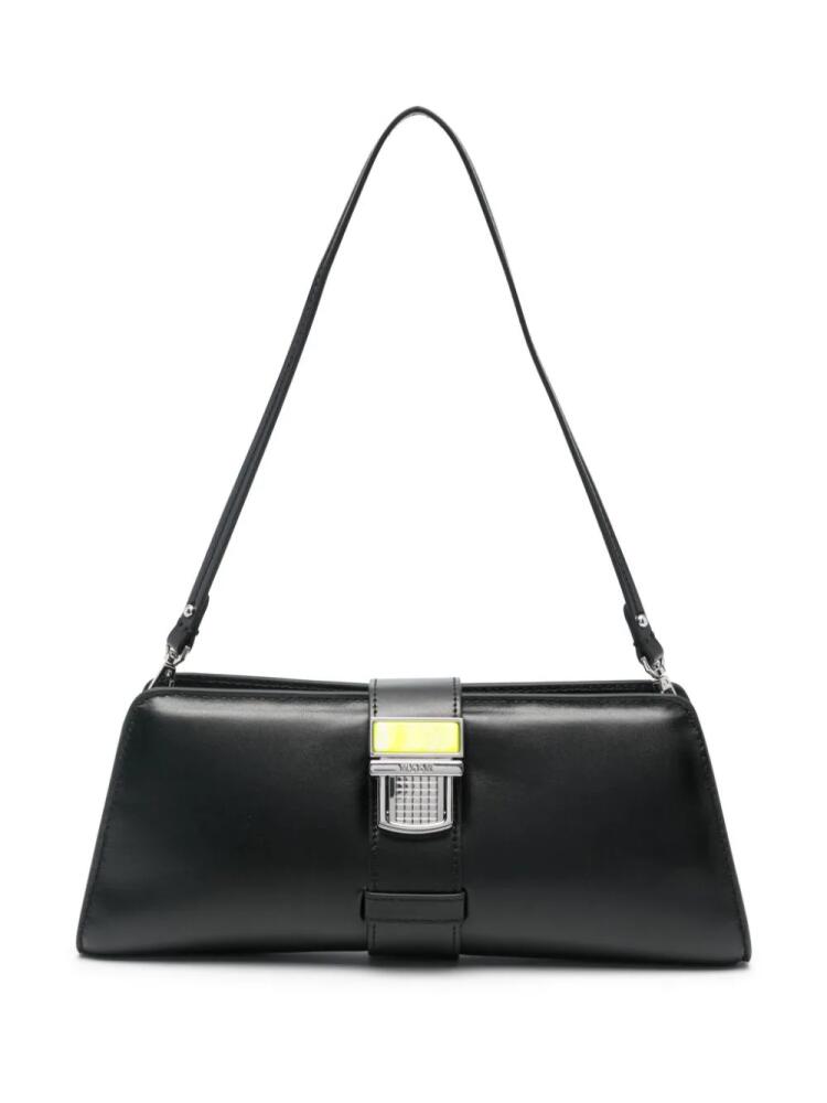 MSGM engraved-logo shoulder bag - Black Cover