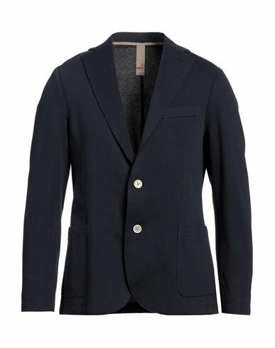 Eleventy Man Blazer Navy blue Cotton, Polyamide, Elastane Cover