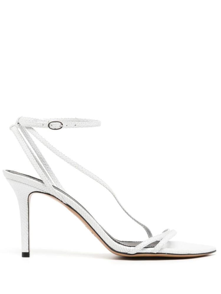 ISABEL MARANT Axee 90mm strappy sandals - White Cover