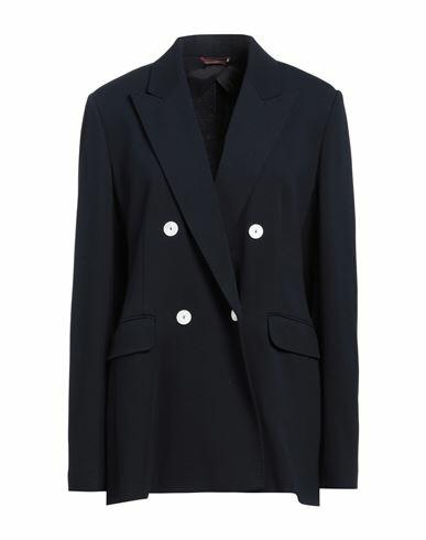 Max Mara Studio Woman Blazer Midnight blue Viscose, Polyamide, Elastane Cover