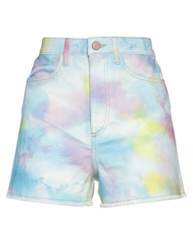 See By Chloé Woman Denim shorts Azure Cotton, Elastane Cover