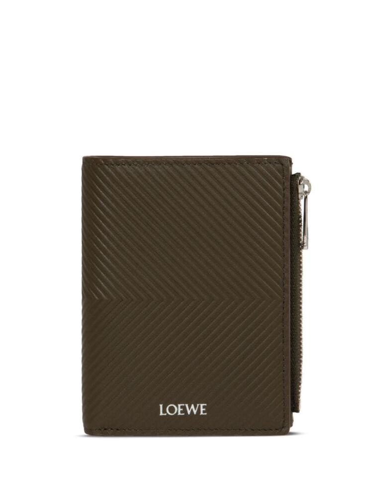 LOEWE stamped wallet - Green Cover