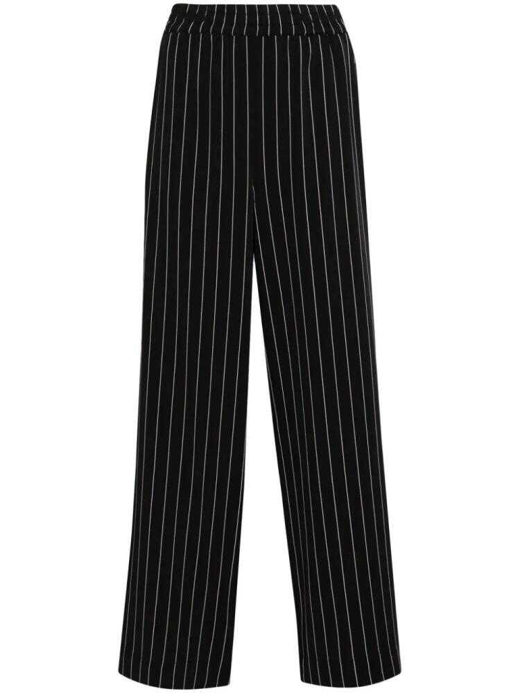 Gestuz Frylagz pinstriped wide-leg trousers - Black Cover