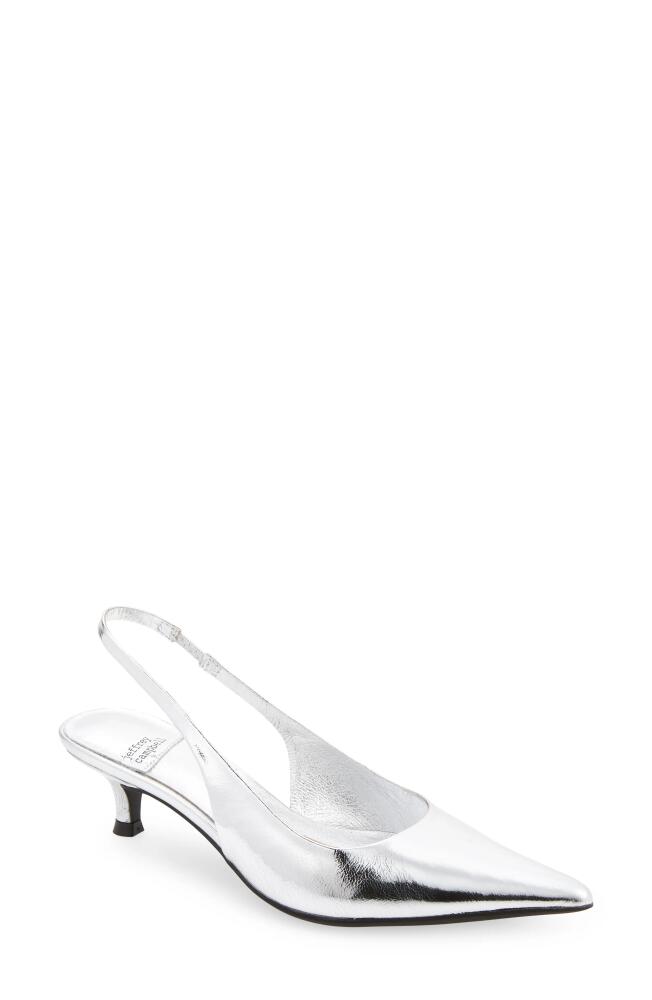 Jeffrey Campbell Persona Slingback Pump in Silver Cover