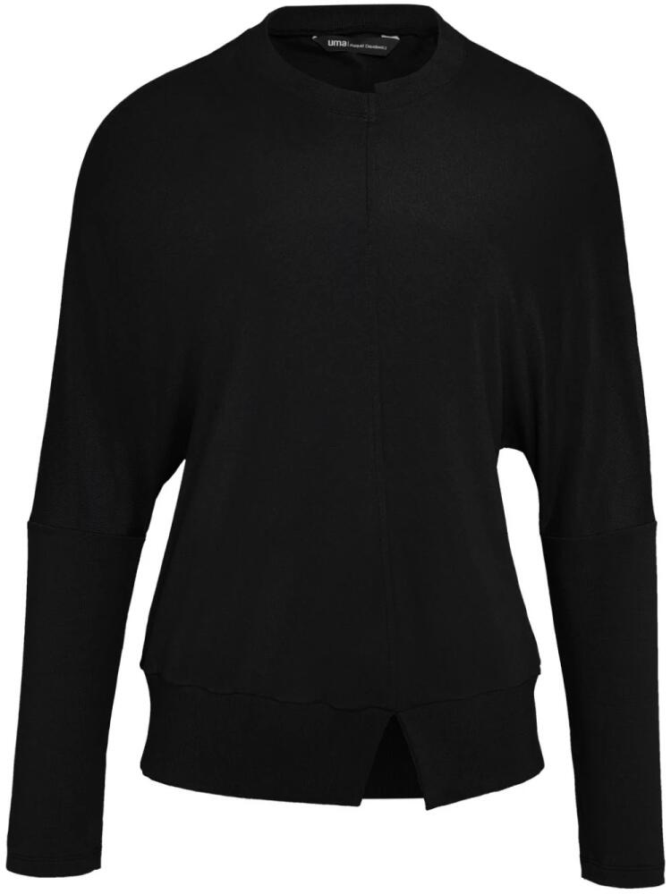 Uma | Raquel Davidowicz asymmetric long-sleeve T-shirt - Black Cover