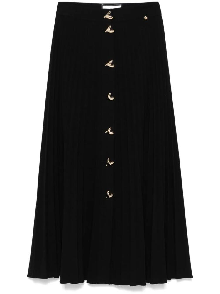 NISSA pleated midi skirt - Black Cover