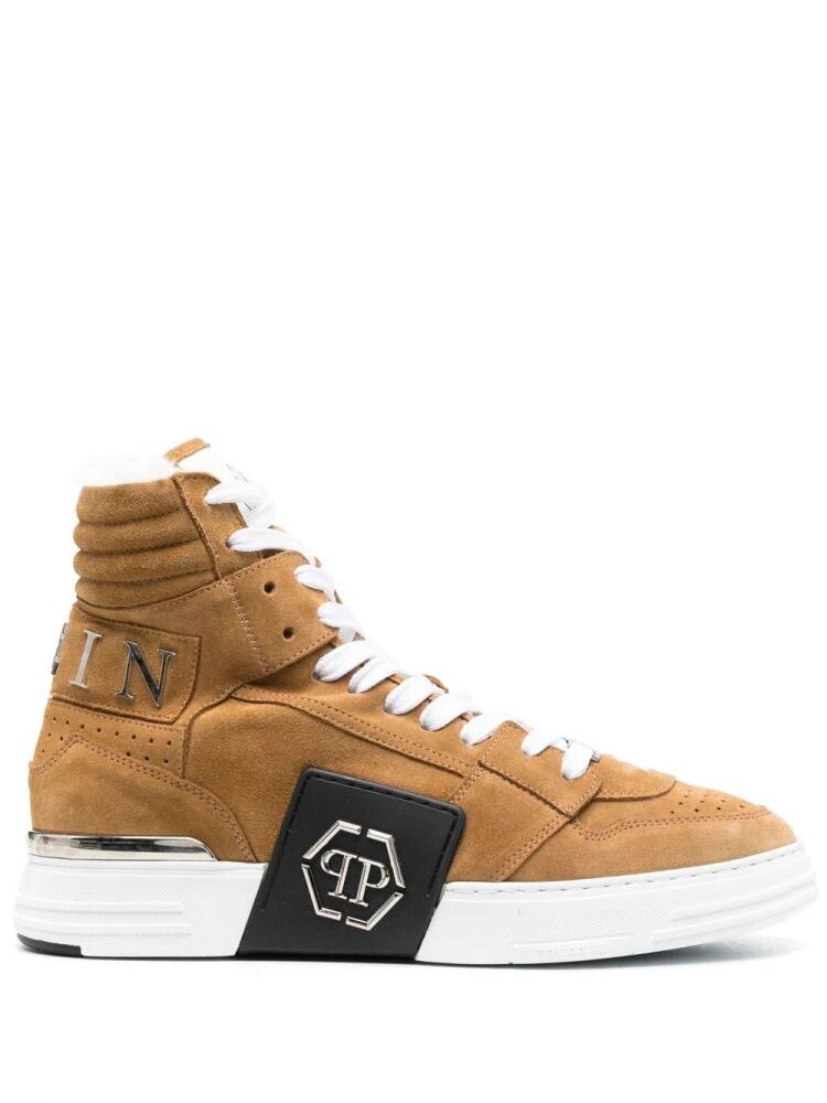 Philipp Plein Hexagon high-top sneakers - Neutrals Cover