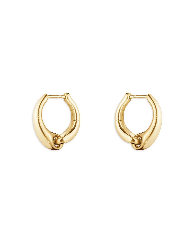 Georg Jensen 18K Yellow Gold Hoop Earrings Cover