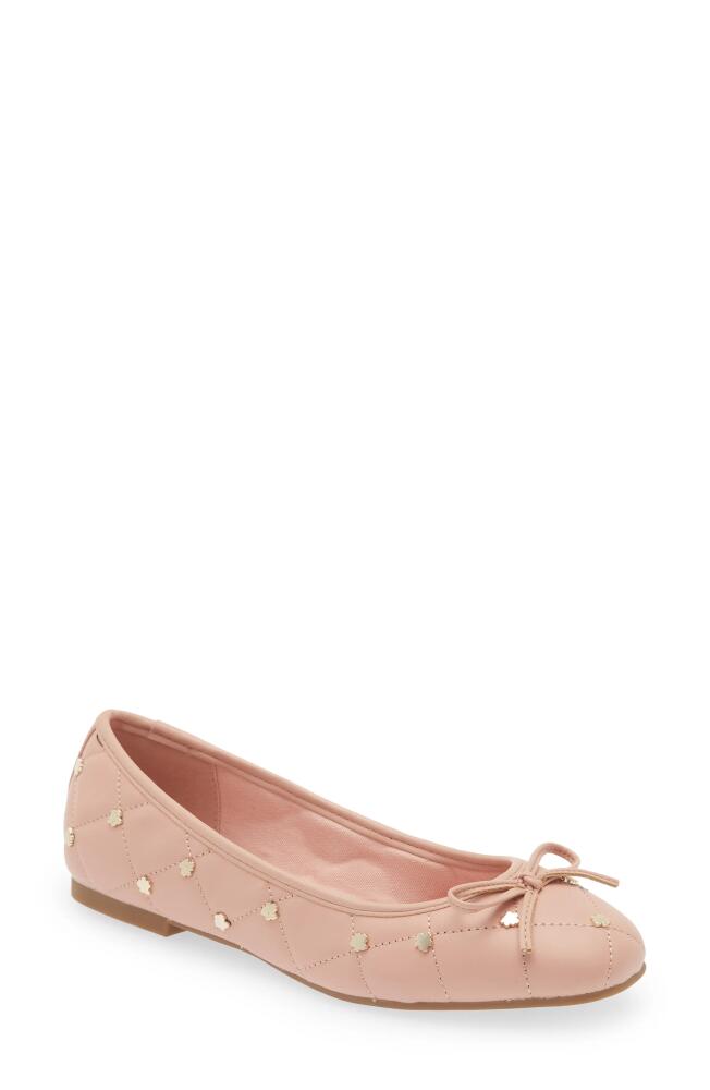 Ted Baker London Libban Quilted Ballerina Flat in Dusky Pink Cover