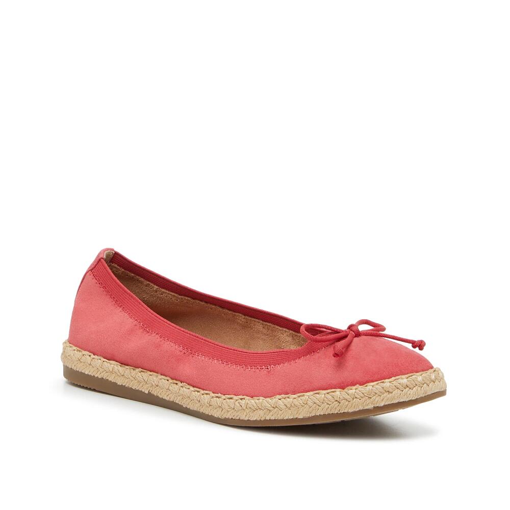 Kelly & Katie Katie Espadrille Flat | Women's | Strawberry Red Fabric Cover