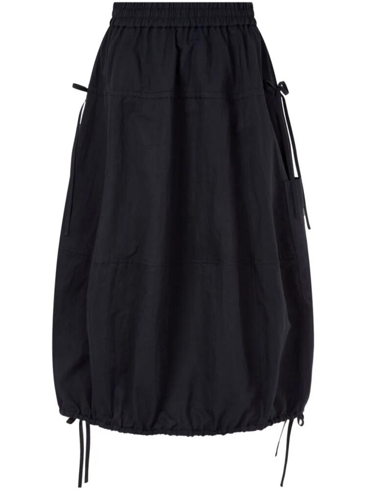 STUDIO TOMBOY drawstring-hem elasticated-waist midi skirt - Blue Cover