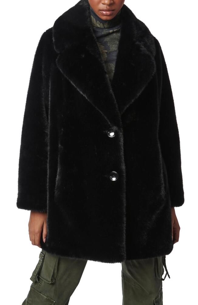 Bernardo The Sally Faux Fur Coat in Black Cover