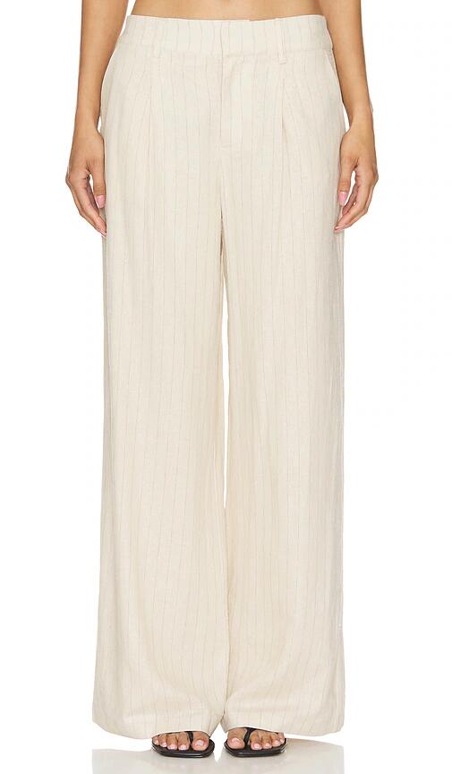 Sanctuary Pleat Up Trouser in Beige Cover