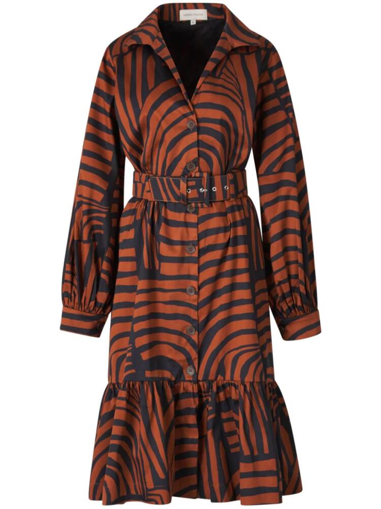 ANDRES OTALORA striped shirt dress - Brown Cover