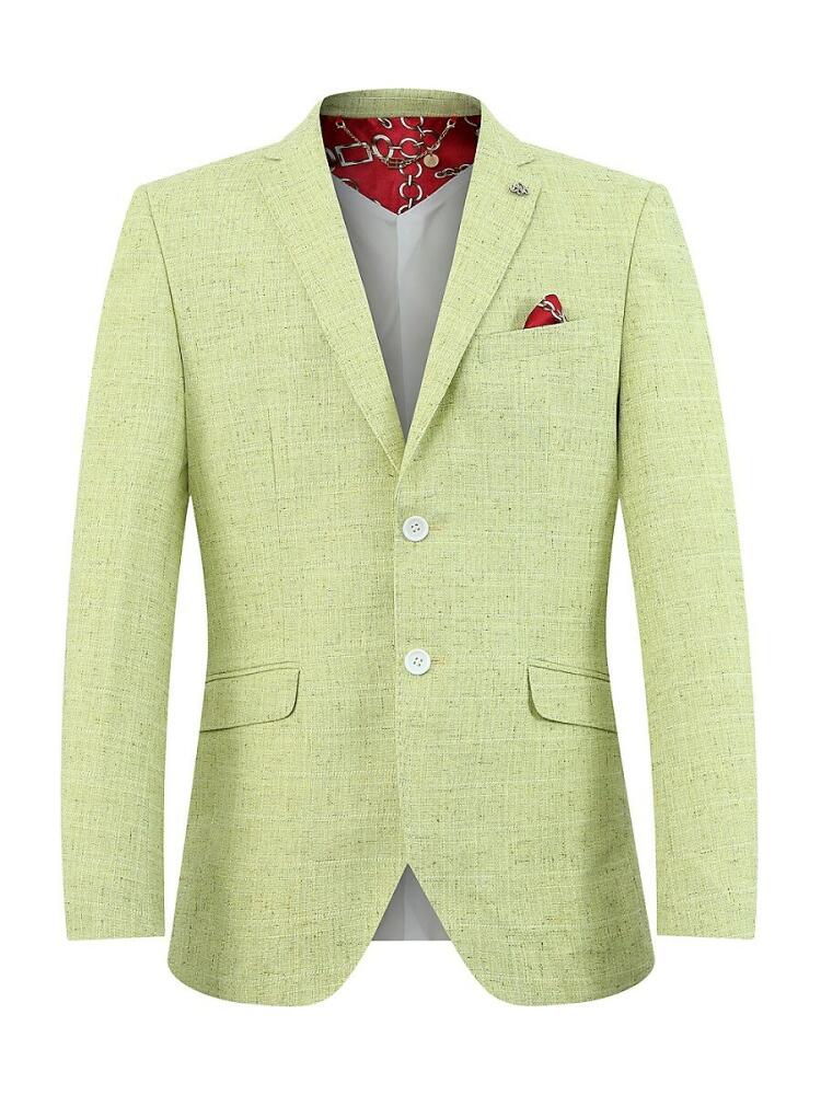 Elie Balleh Men's Slim Fit Textured Sportcoat - Mint Cover