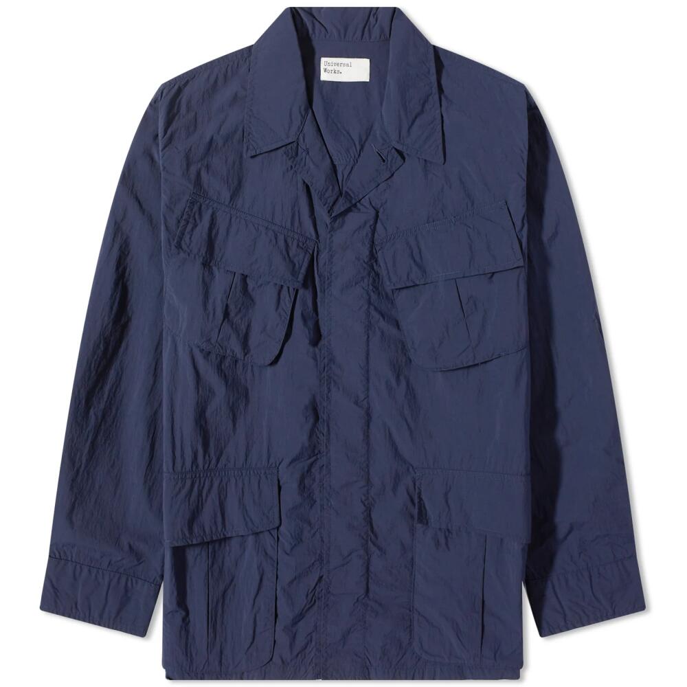 Universal Works Men's Recycled Nylon Jungle Jacket in Navy Cover