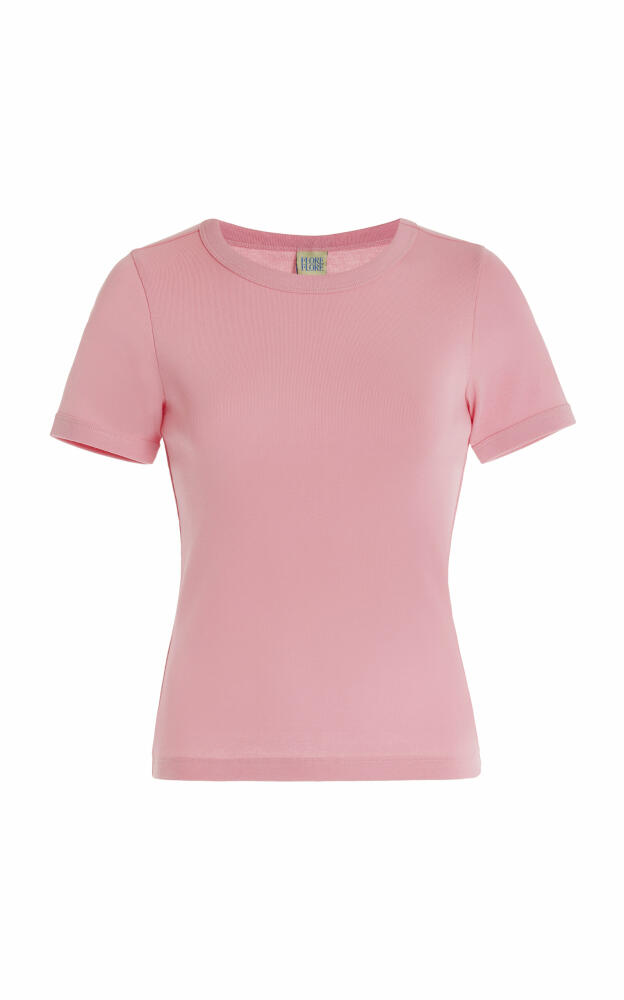 Flore Flore - Car Cotton T-Shirt - Pink Cover