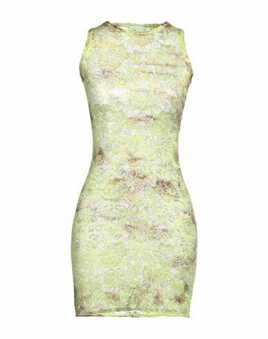 Aries Woman Mini dress Light green Polyamide, Elastane Cover