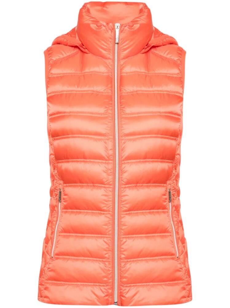 Michael Michael Kors detachable-hood down gilet - Orange Cover