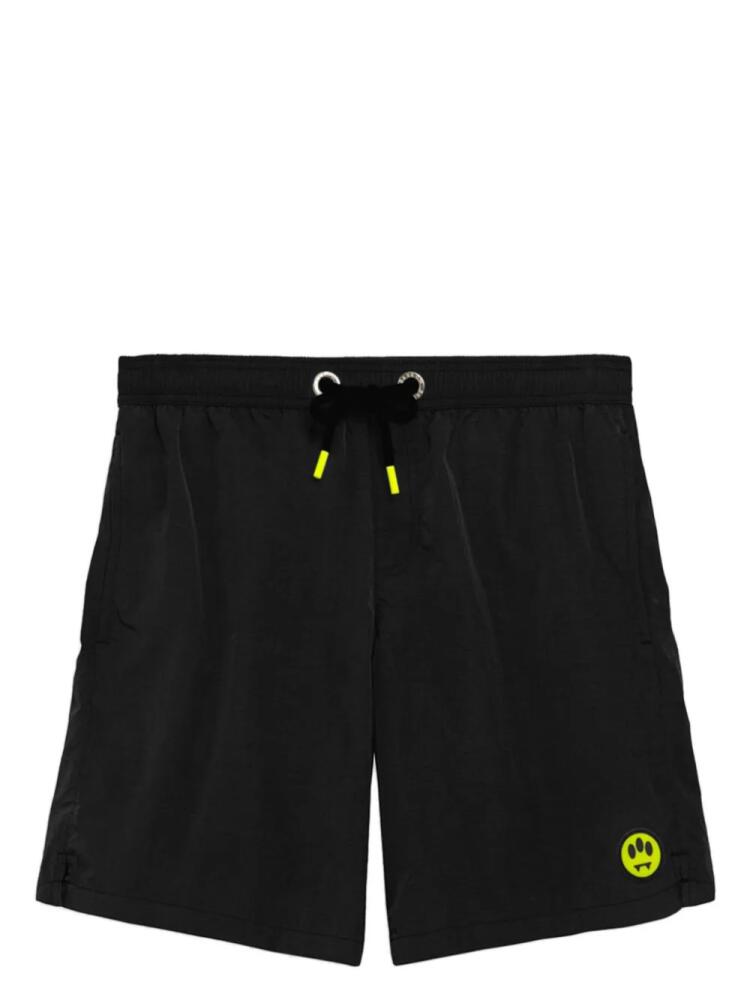 BARROW logo print swim shorts - Black Cover