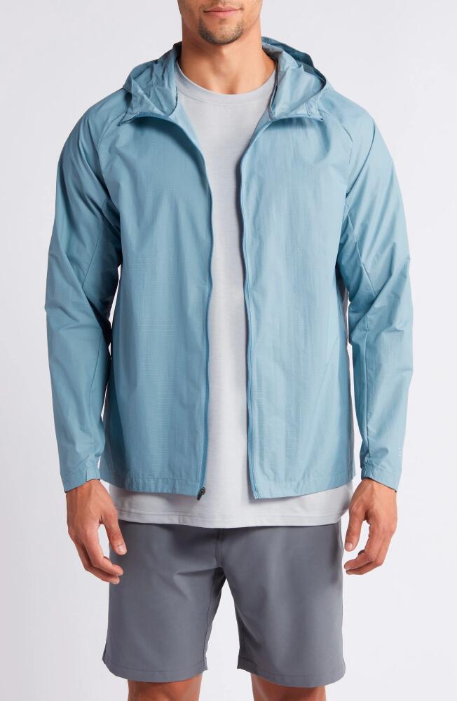 Free Fly Headwind Water Repellent Jacket in Blue Fog Cover