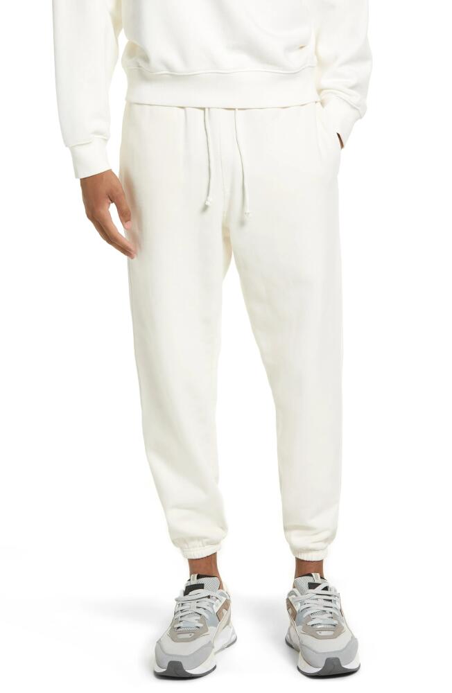 Elwood Core Organic Cotton Brushed Terry Sweatpants in White Cover