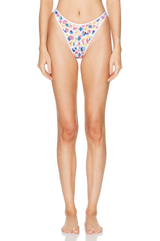 Heavy Manners Full Bikini Bottom in White Cover