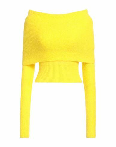 Philosophy Di Lorenzo Serafini Woman Sweater Yellow Polyamide, Mohair wool, Wool Cover