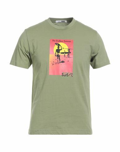 Dooa Man T-shirt Military green Cotton Cover