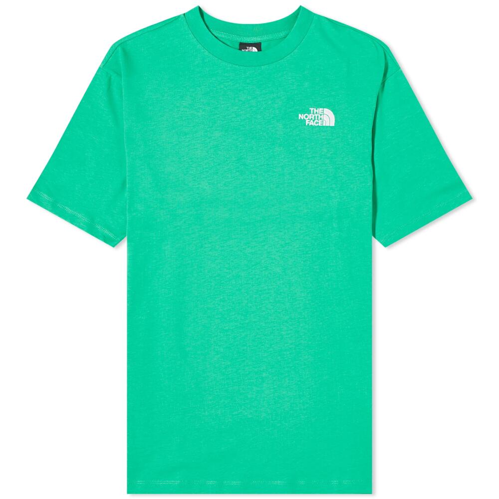 The North Face Women's Essential Oversized T-Shirt in Optic Emerald Cover