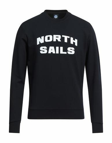 North Sails Man Sweatshirt Midnight blue Viscose, Nylon, Elastane Cover