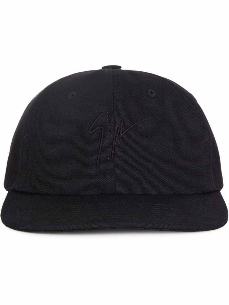 Giuseppe Zanotti embroidered logo baseball cap - Black Cover