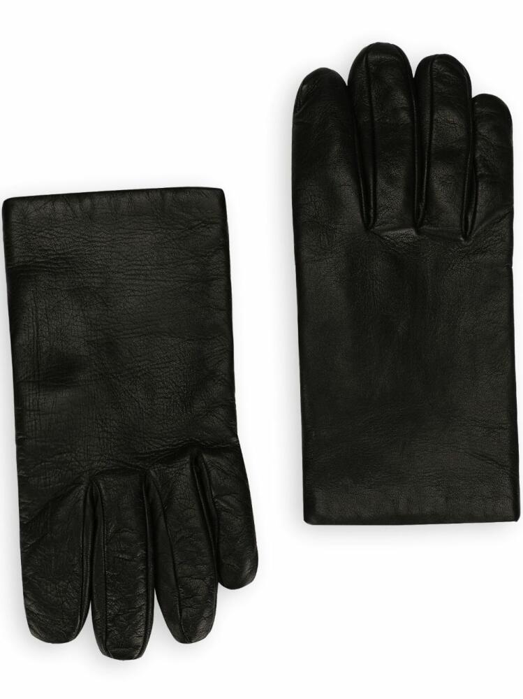 Dolce & Gabbana full-finger leather gloves - Black Cover