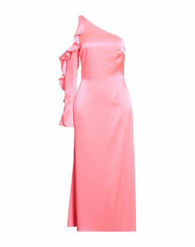 David Koma Woman Midi dress Fuchsia Triacetate, Polyester Cover