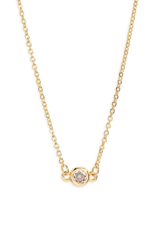 BP. Cubic Zirconia Pendant Necklace in 14K Gold Dipped Cover