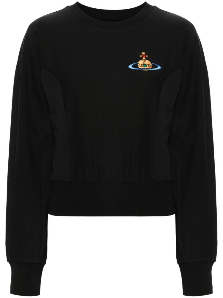 Vivienne Westwood Orb-embroidered cotton sweatshirt - Black Cover