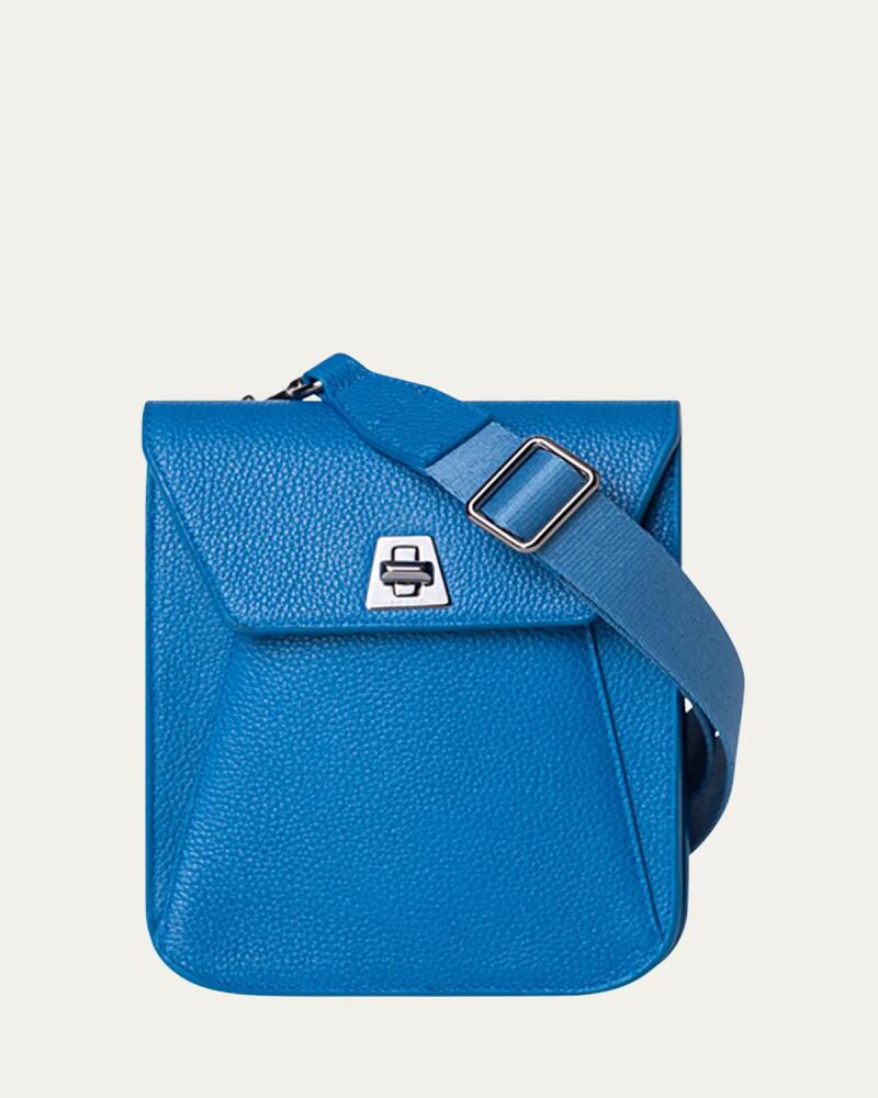 Akris Anouk Mini Flap Leather Messenger Bag Cover