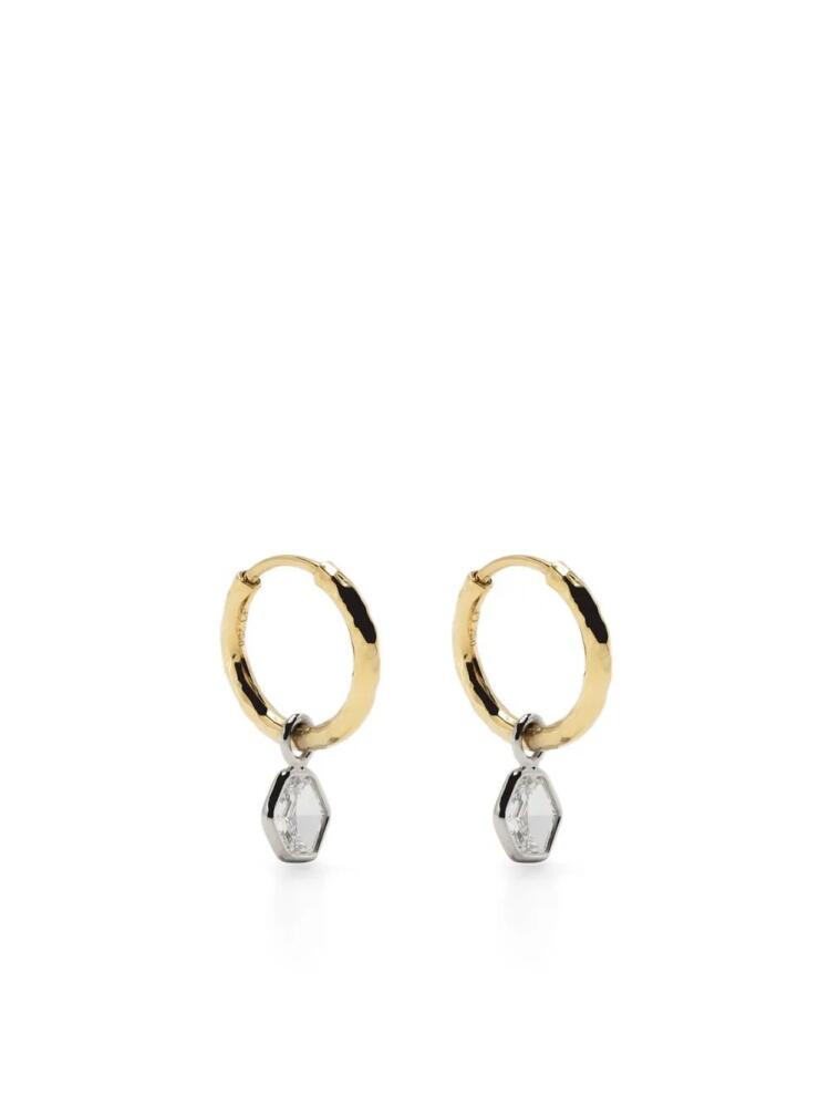 Octavia Elizabeth 18kt yellow gold Petit Gabby diamond hoop earring Cover